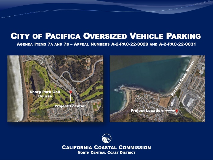 Sharp Park Golf Course Project Location and Appeals Overview