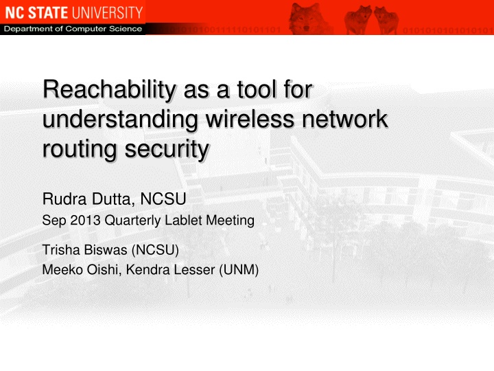 Wireless Network Routing Security Investigation