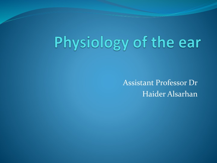 Overview of Hearing and Vestibular Systems