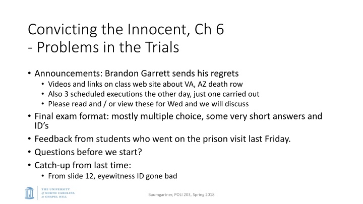 Problems in Trials: Eyewitness Misidentification and Legal System Analysis