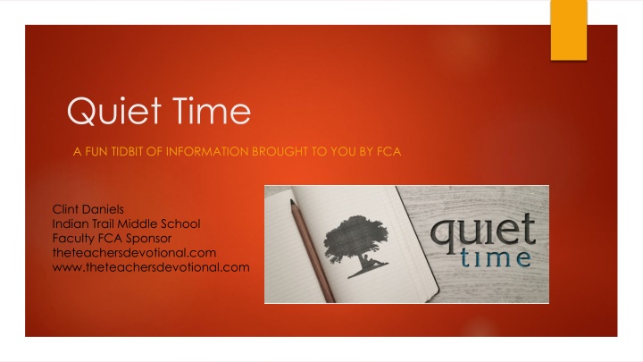 Quiet Time Practices for Spiritual Growth