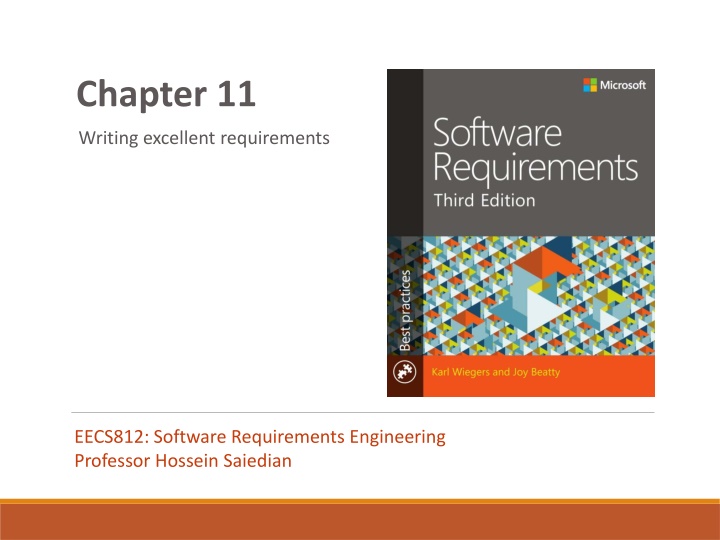 Writing Excellent Requirements for Software Engineering