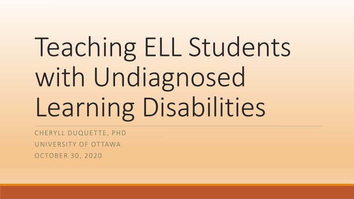 Effective Strategies for Teaching ELL Students with Learning Disabilities