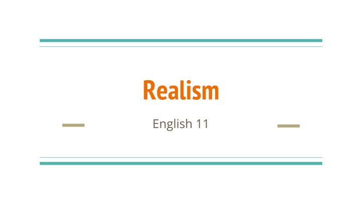 Realism in American Literature: Exploring Historical Context and Characteristics