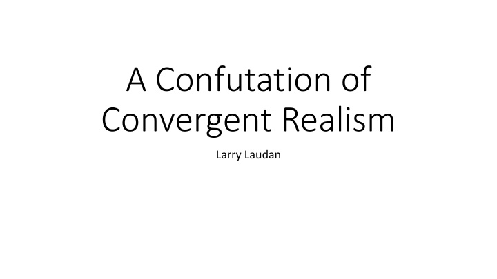 Convergent Realism in Science