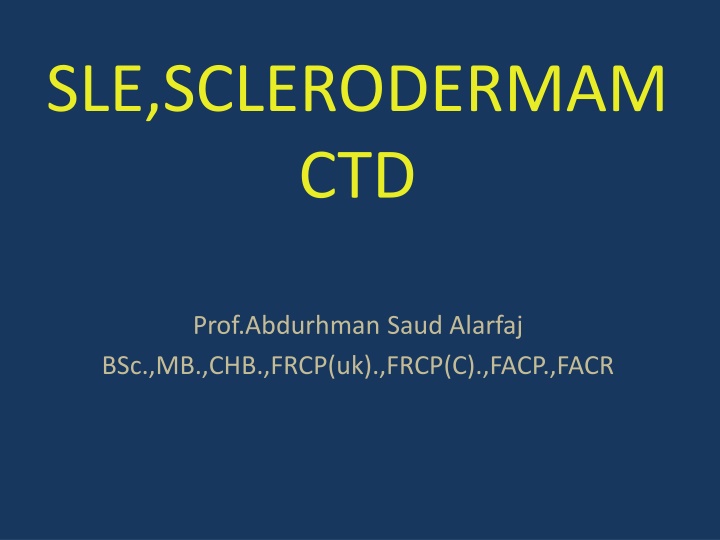 Systemic Lupus Erythematosus (SLE) Overview