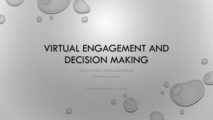 Virtual Engagement and Decision Making in UNB Elections