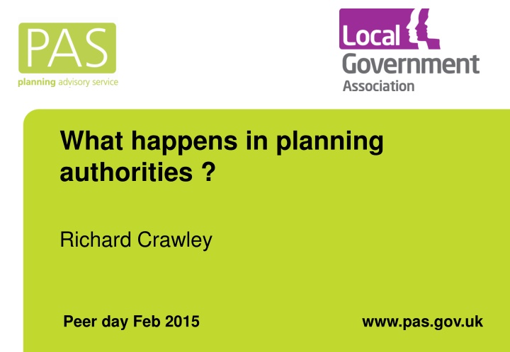 Insights on Planning Authorities by Richard Crawley