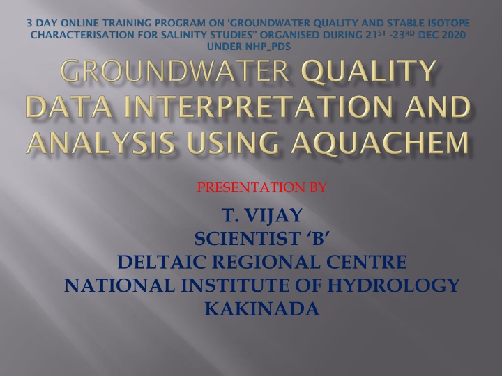 NATIONAL INSTITUTE OF HYDROLOGY