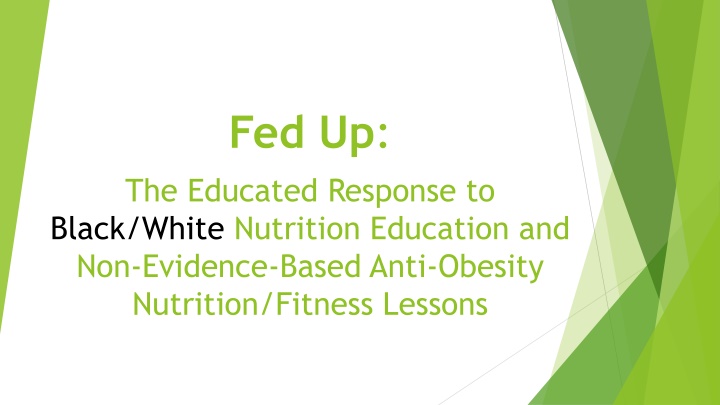 Eating Disorders and School Nutrition Programs