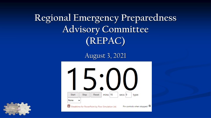 Regional Emergency Preparedness Advisory Committee Meeting Guidelines