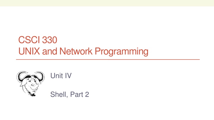 UNIX and Network Programming