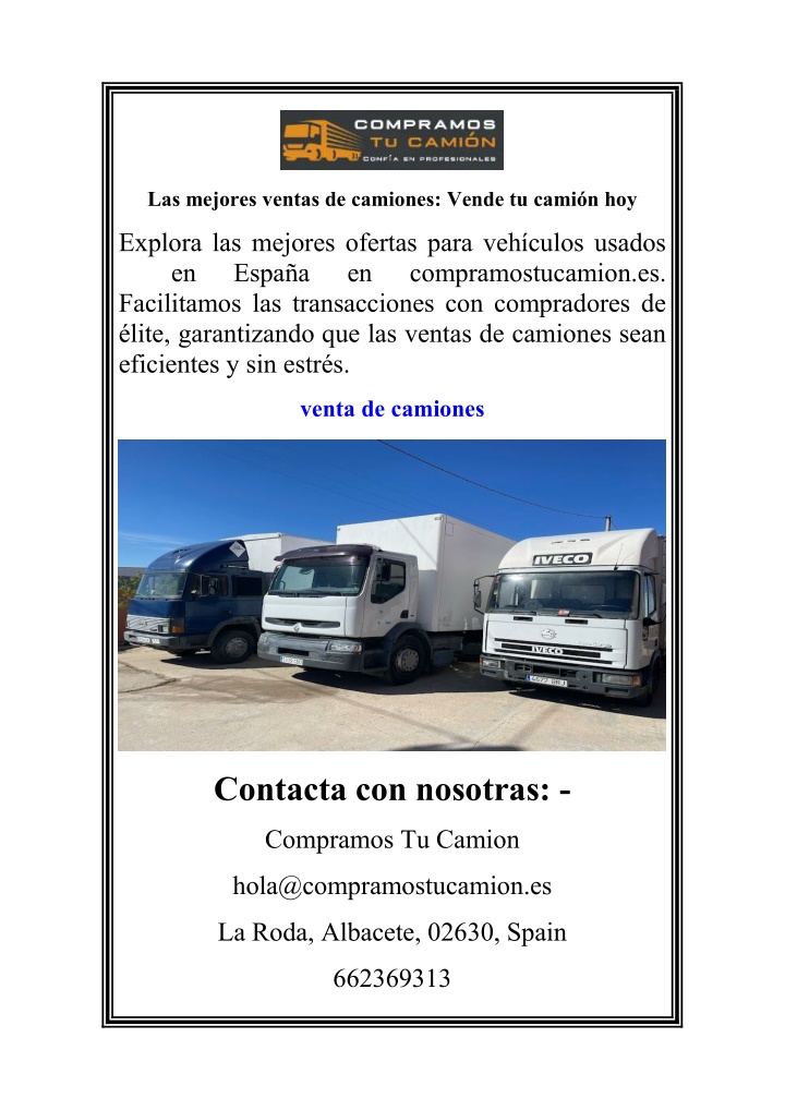 las mejores ventas de camiones vende tu cami n hoy n.w