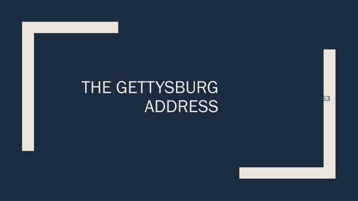 The Gettysburg Address Analysis