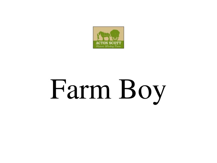 Farming Tools and Equipment
