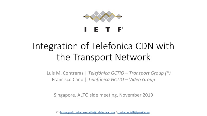 Integration of Telefonica CDN for Efficient Network Delivery