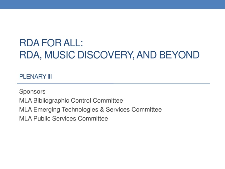 RDA Impact and Evolution in Library Resources