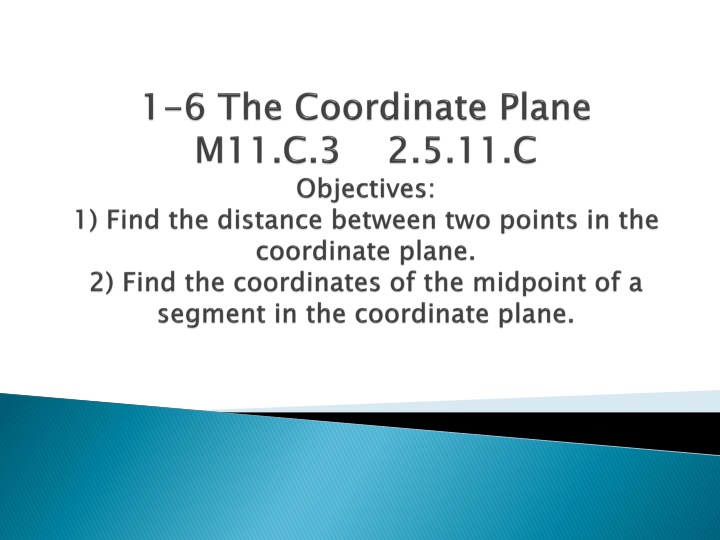 Coordinate Geometry Concepts