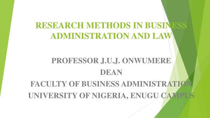 Research Methods in Business Administration and Law: Understanding the Research Process