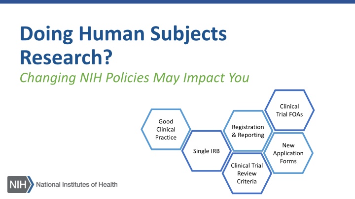 NIH Policy Changes Impacting Human Subjects Research
