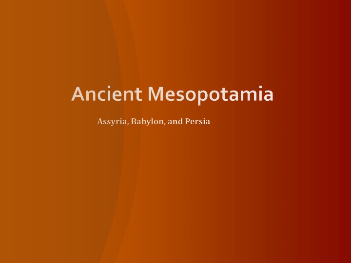 Ancient Mesopotamia