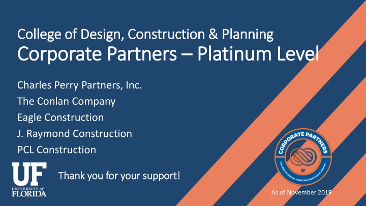 Corporate Partners in Design and Construction