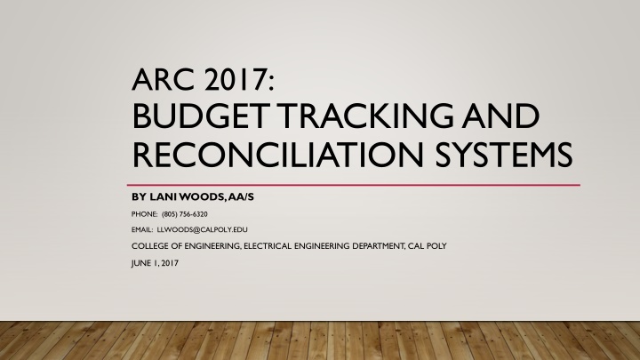 Budget Tracking and Reconciliation Systems Overview