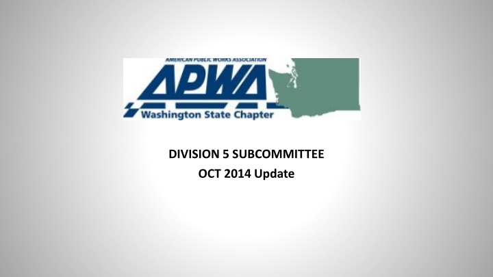 Division 5 Subcommittee Overview