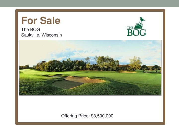 The BOG - Premier Golf Course in Saukville, Wisconsin