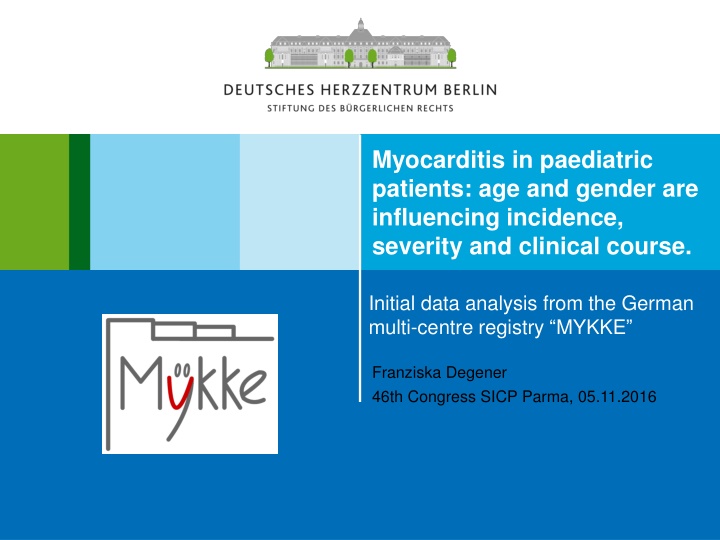 Influence of Age and Gender on Myocarditis in Pediatric Patients