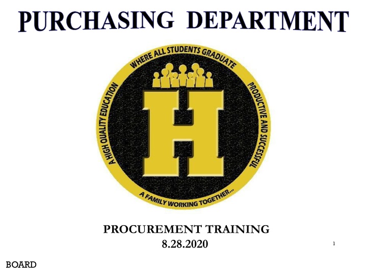 Procurement Training and Resources