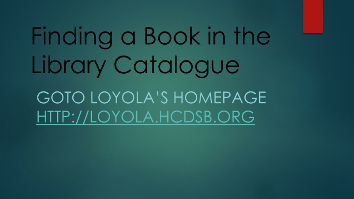 Library Catalogue