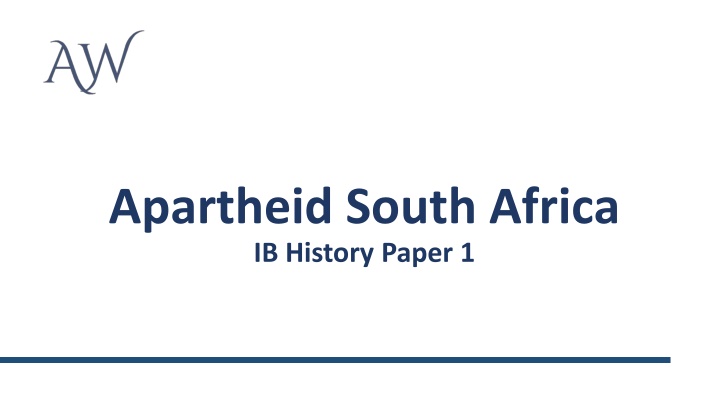 Apartheid South Africa