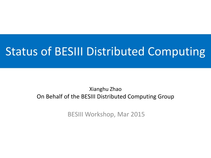 Status of BESIII Distributed Computing