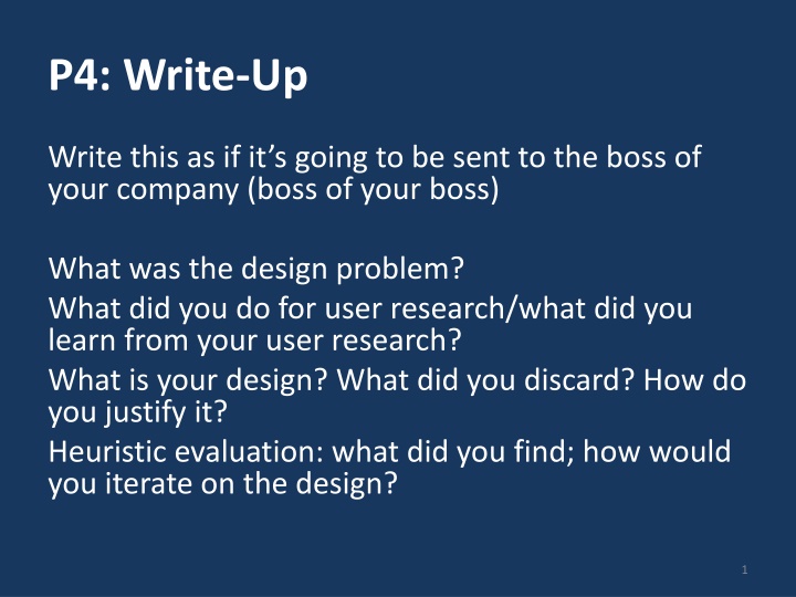 Design Problem and User Research Insights