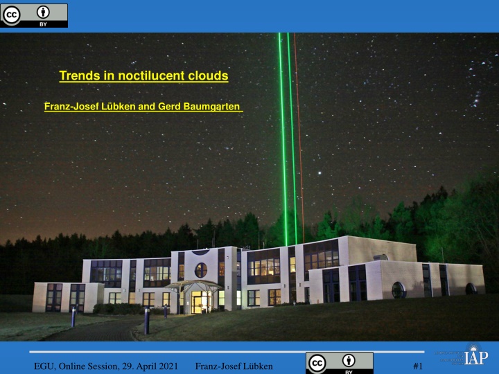Trends in noctilucent clouds