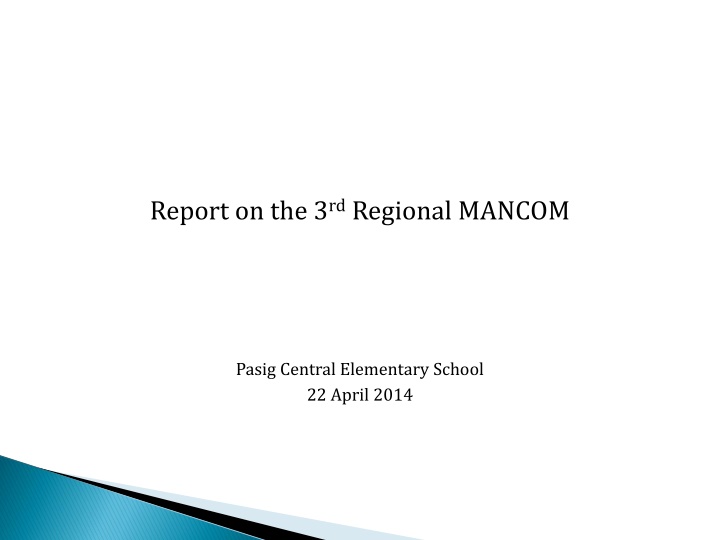 Regional Education Report on Professional Capital and School Improvement