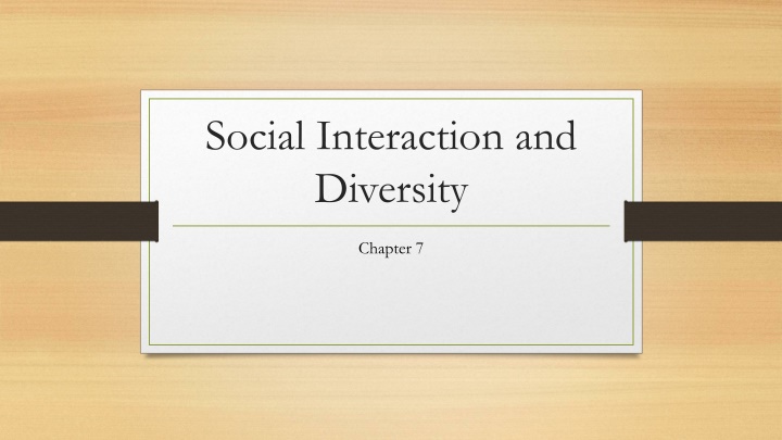 Social Interdependence in College