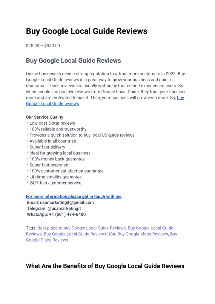 buy google local guide reviews n.w