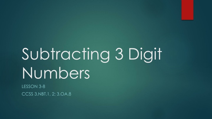 Subtracting 3-Digit Numbers: Warm-Up, Regrouping & Practice