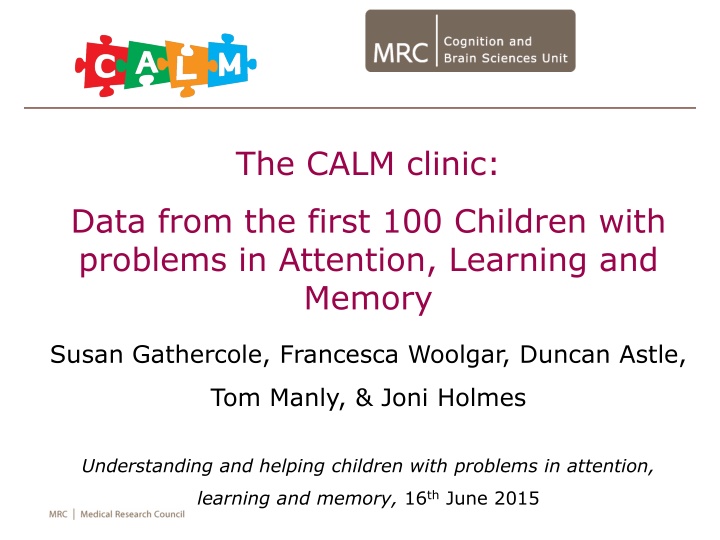 Cognitive Developmental Disorders and Research Aims