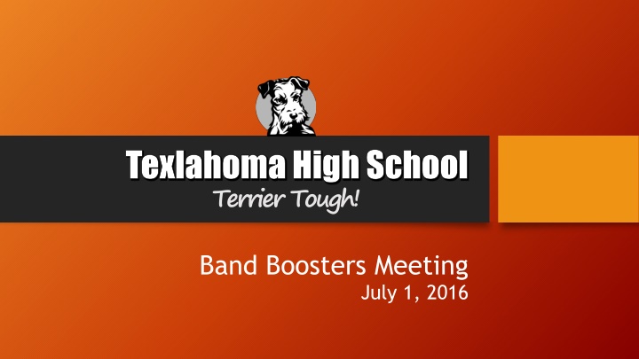 Band Boosters Meeting Agenda & Officer Announcement