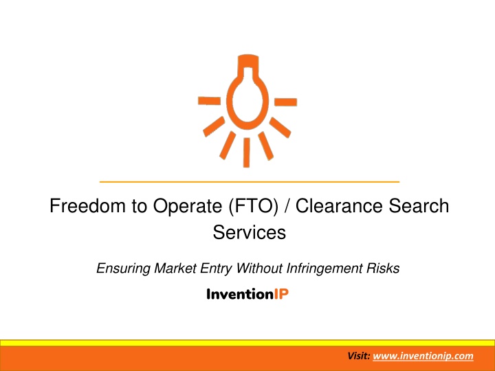 Freedom to Operate Search (FTO) / Clearance Search | InventionIP