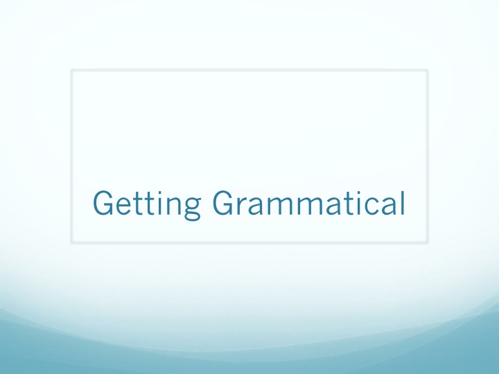 Improving Grammar Skills in the Classroom