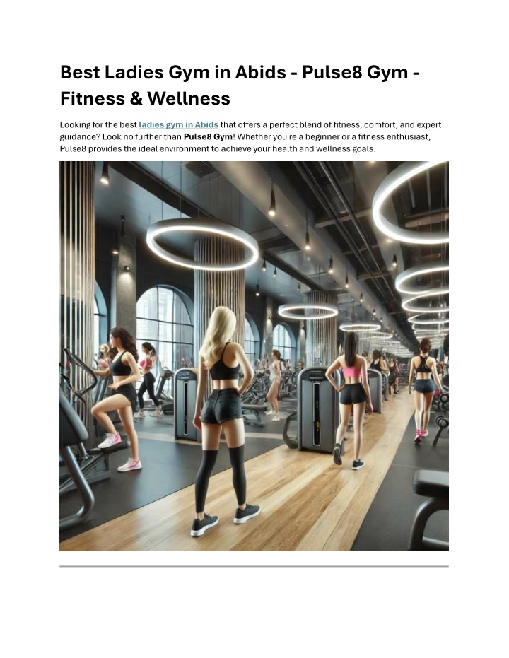 best ladies gym in abids pulse8 gym fitness n.w