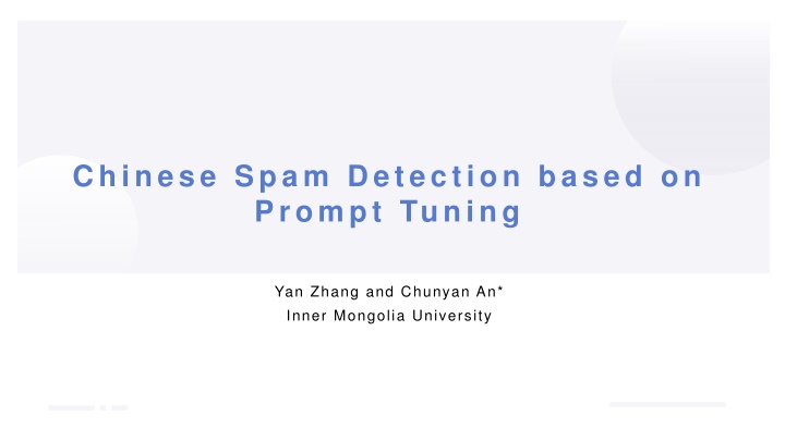 Chinese Spam Detection Based on Prompt Tuning: Enhancing Email Security