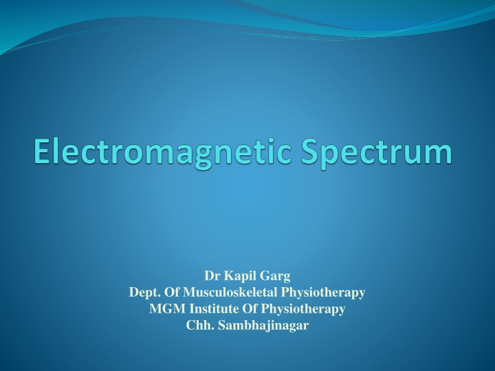 The Electromagnetic Spectrum