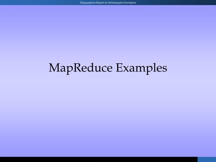 MapReduce.Examples: A Divide and Conquer Approach