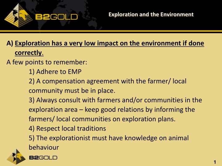 Responsible Exploration Practices for Environmental Preservation