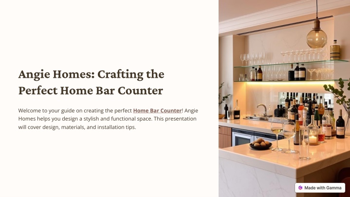 angie homes crafting the perfect home bar counter n.w
